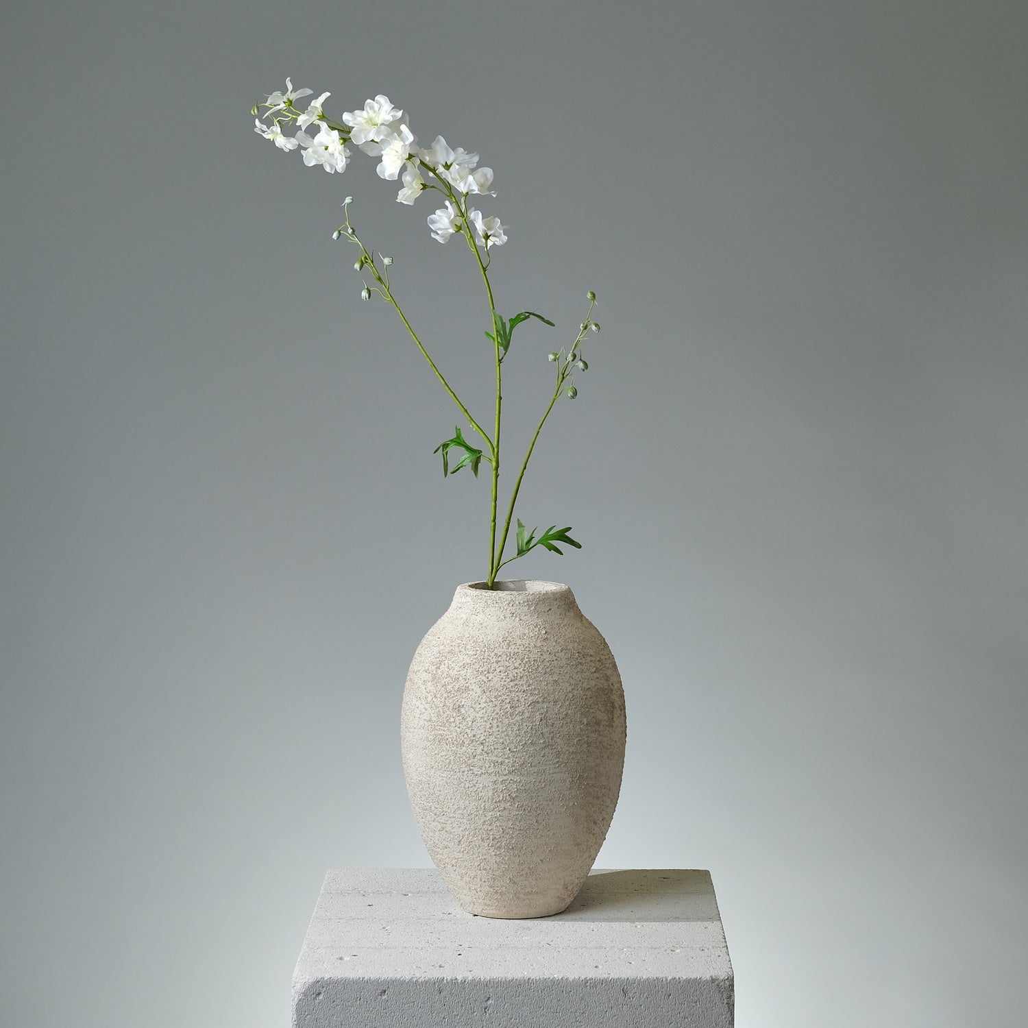 Riddarsporre Cremé Konstblomma i Vitt - FLORISSMA