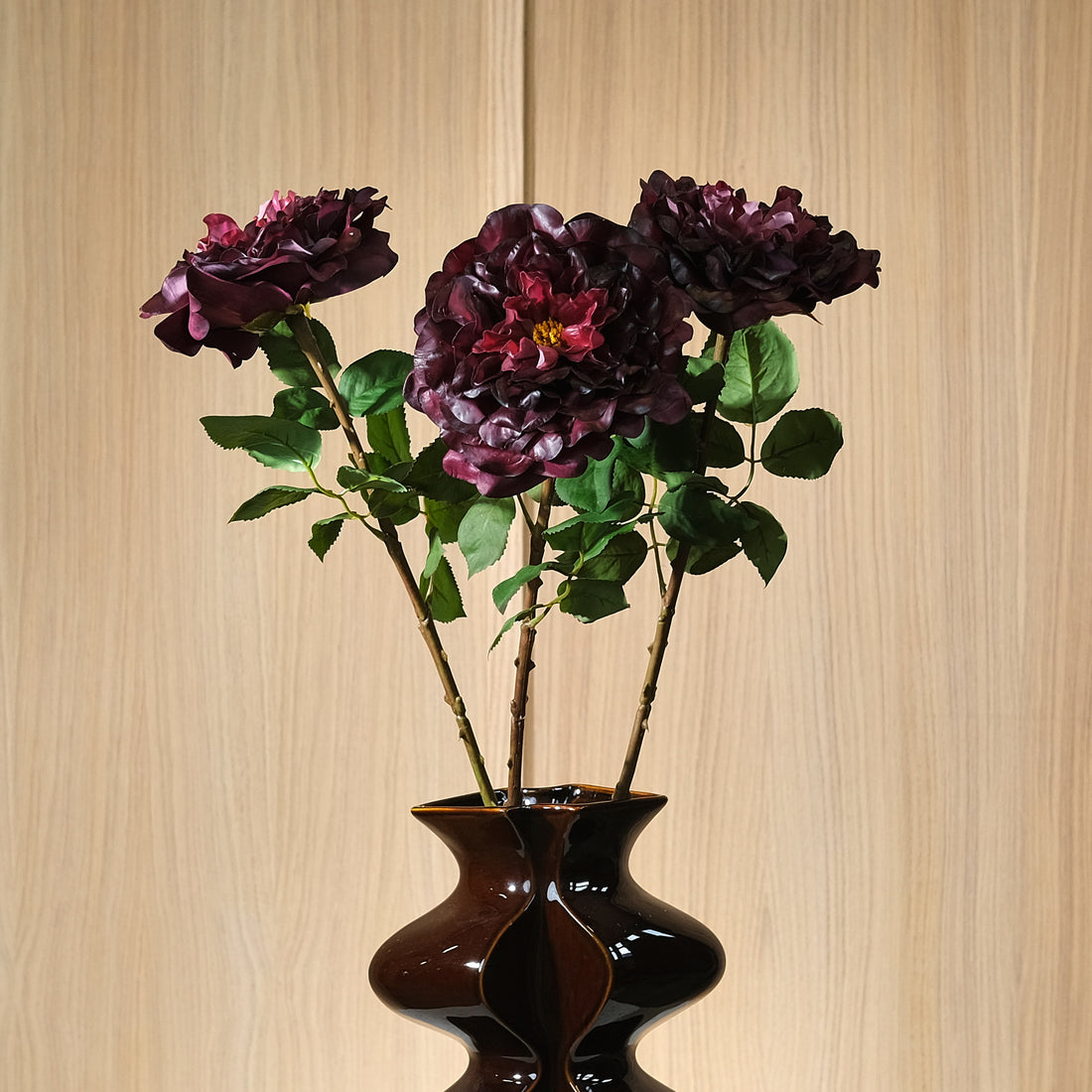 Real Touch Konstros Stor Burgundy 70 cm