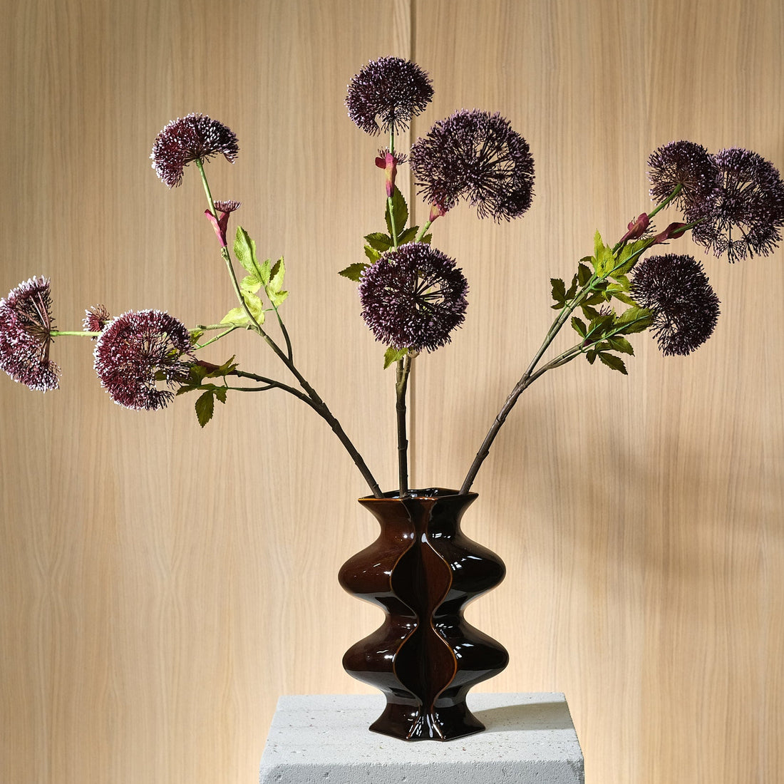 Björnloka Burgund 90 cm Konstblomma
