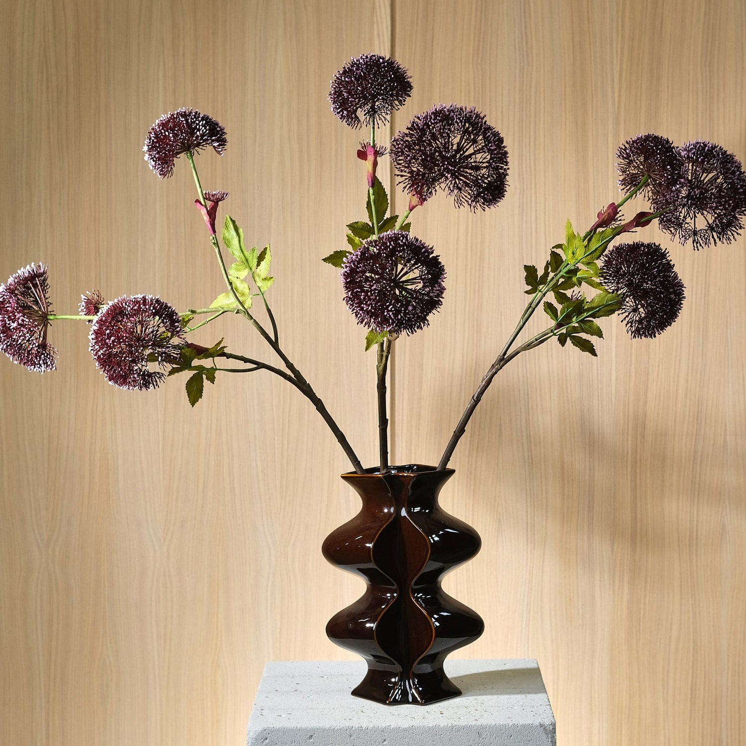 Björnloka Burgund 90 cm Konstblomma