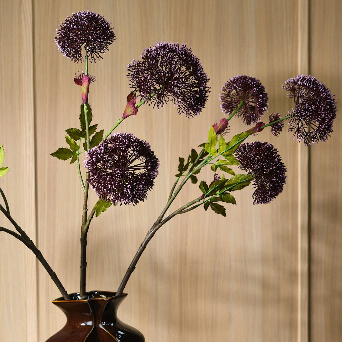 Björnloka Burgund 90 cm Konstblomma
