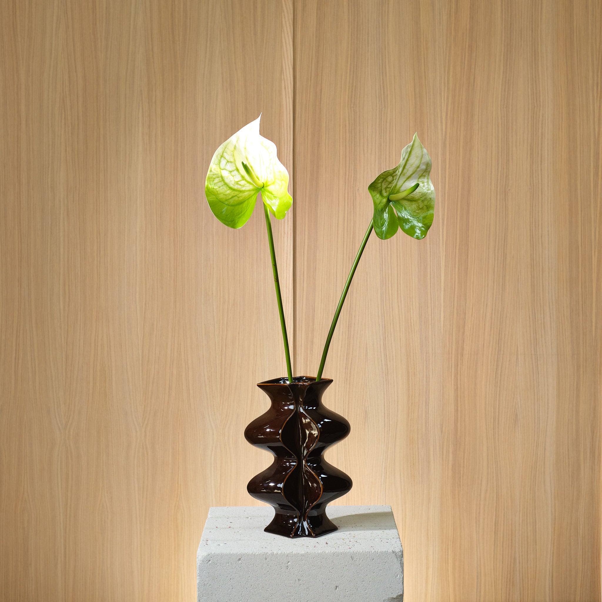 Konstblommor Anthurium Grön/Vit 81 cm