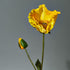 Vallmo Gul Konstgjord blomma närbild - FLORISSMA
