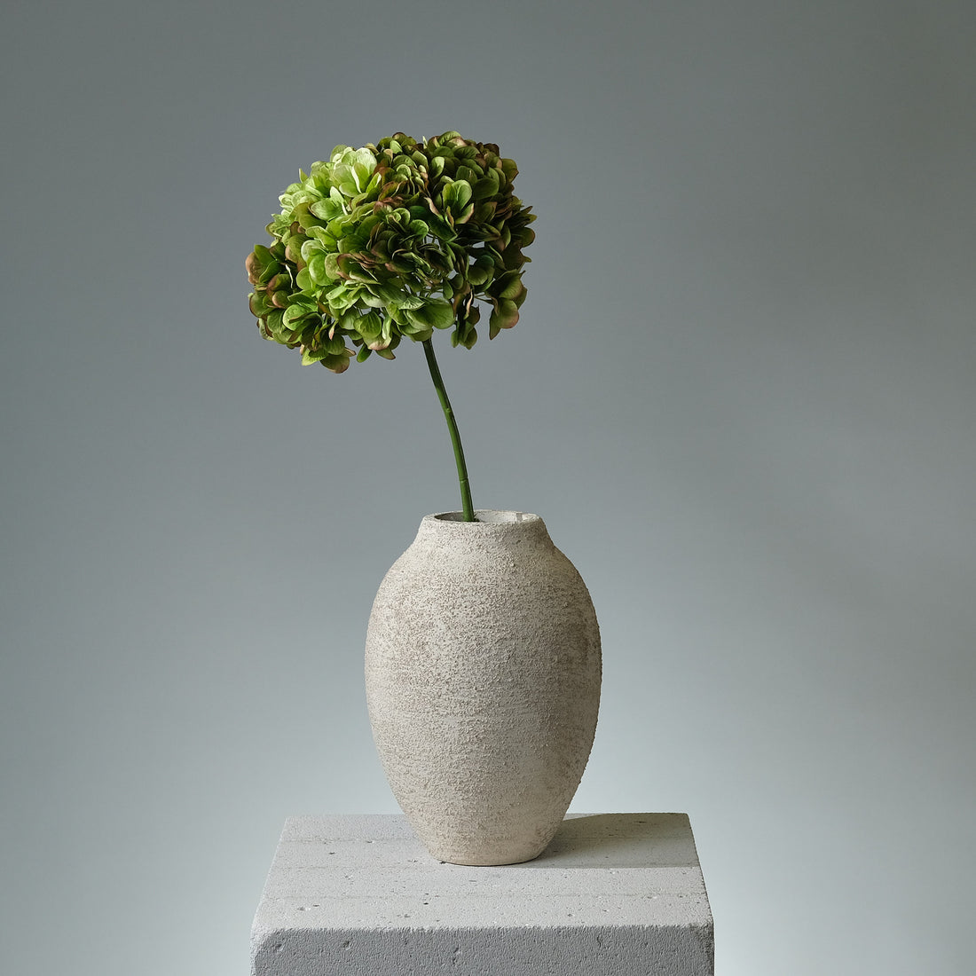 Konstgjord Hortensia i färgen Lila/Grön - FLORISSMA