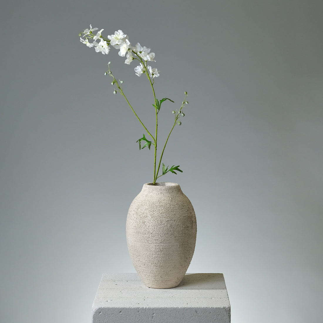 Riddarsporre Cremé Konstblomma i Vitt - FLORISSMA